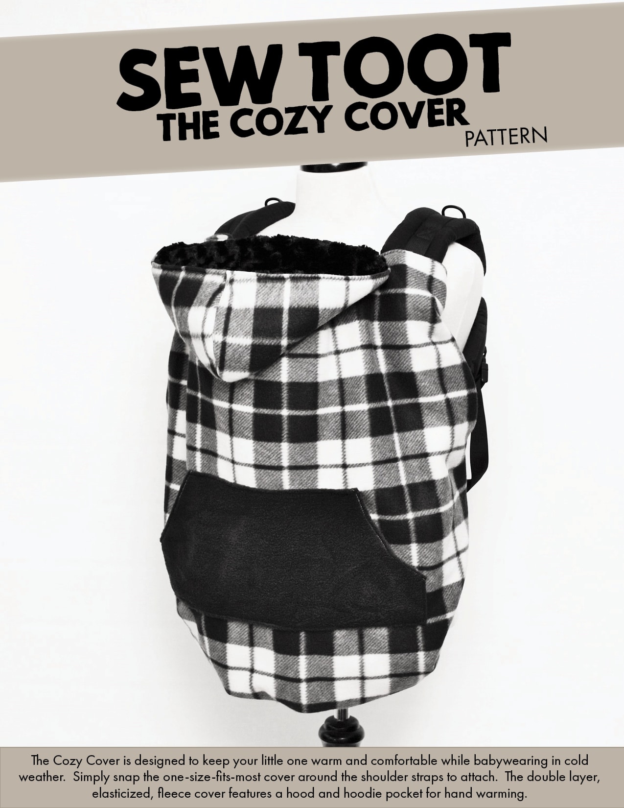 The Cozy Cover • Carrier Cover Sewing Pattern Instant Digital